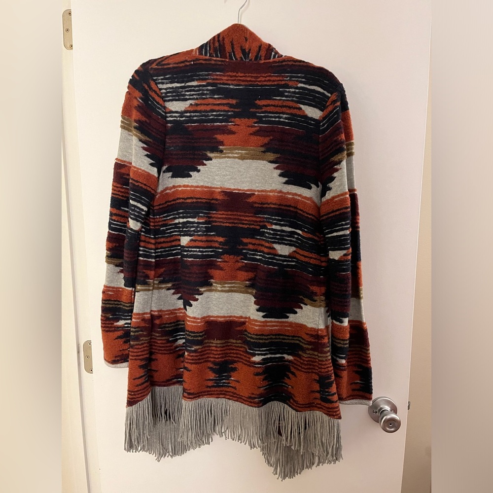 Lucky Fringed Long Cardigan [M] - Picture 2 of 5